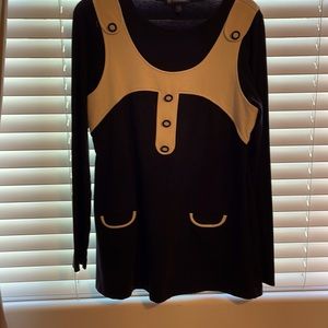 Black sweater blouse